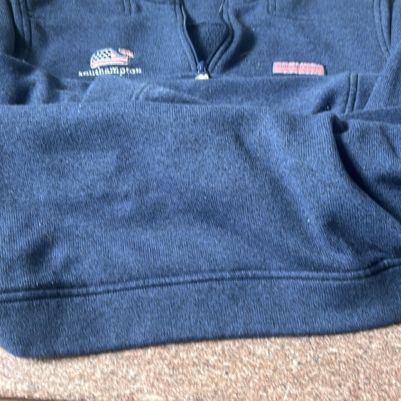 Vineyard vines navy 1/2 zip - Picture 5 of 9